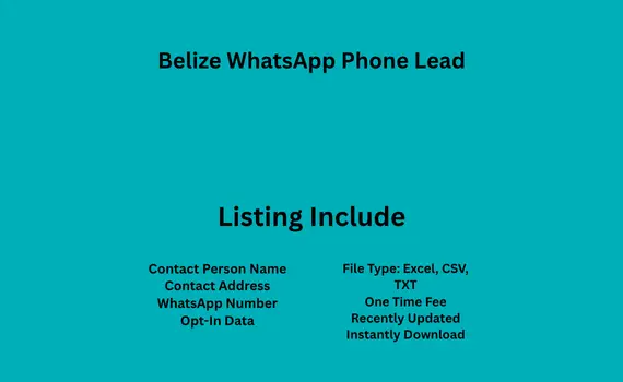 Belize whatsapp phone lead