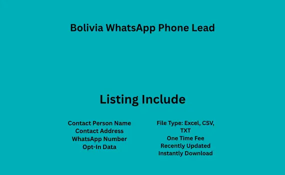 Bolivia whatsapp phone lead
