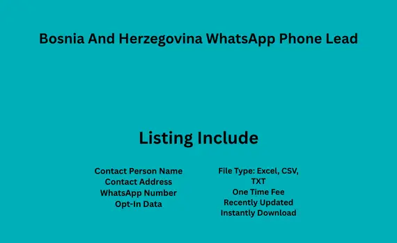 Bosnia And Herzegovina whatsapp phone lead