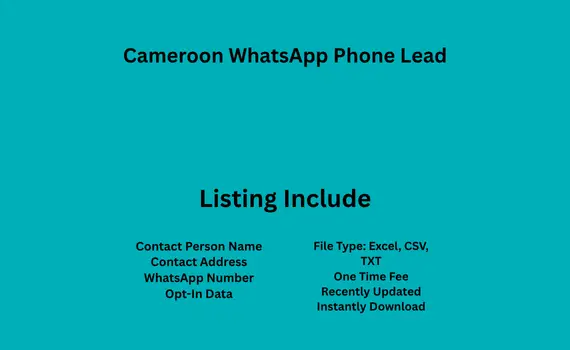 Cameroon whatsapp phone lead
