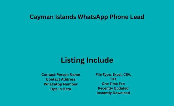 Cayman Islands whatsapp phone lead