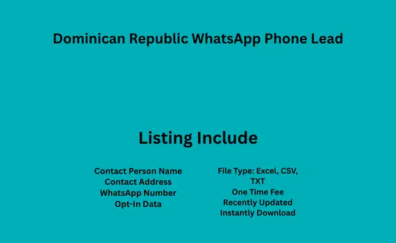 Dominican Republic whatsapp phone lead