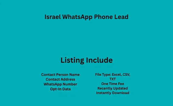 Israel whatsapp phone lead