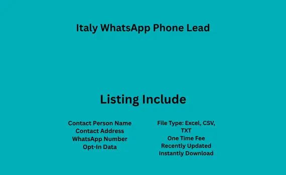 Italy whatsapp phone lead
