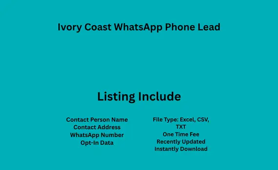 Ivory Coast whatsapp phone lead