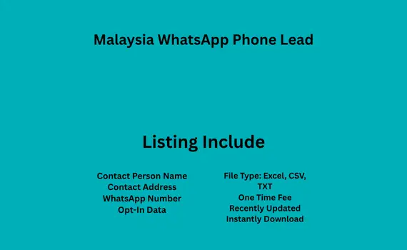 Malaysia whatsapp phone lead