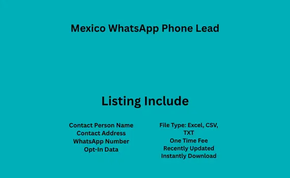 Mexico whatsapp phone lead