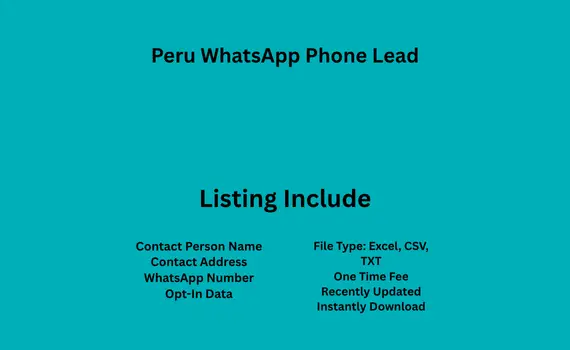 Peru whatsapp phone lead