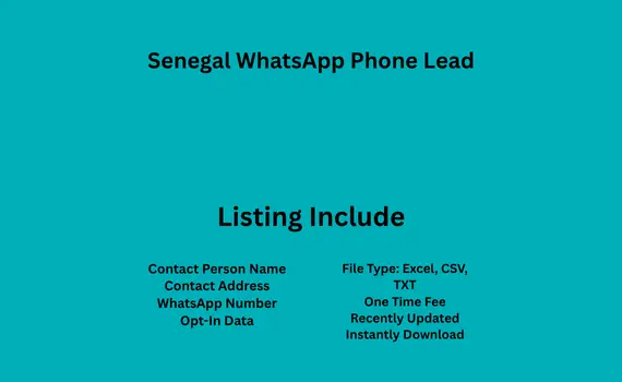 Senegal whatsapp phone lead