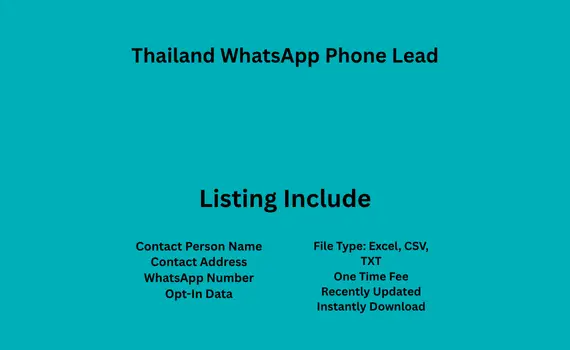 Thailand whatsapp phone lead