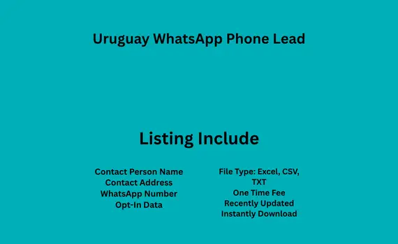Uruguay whatsapp phone lead